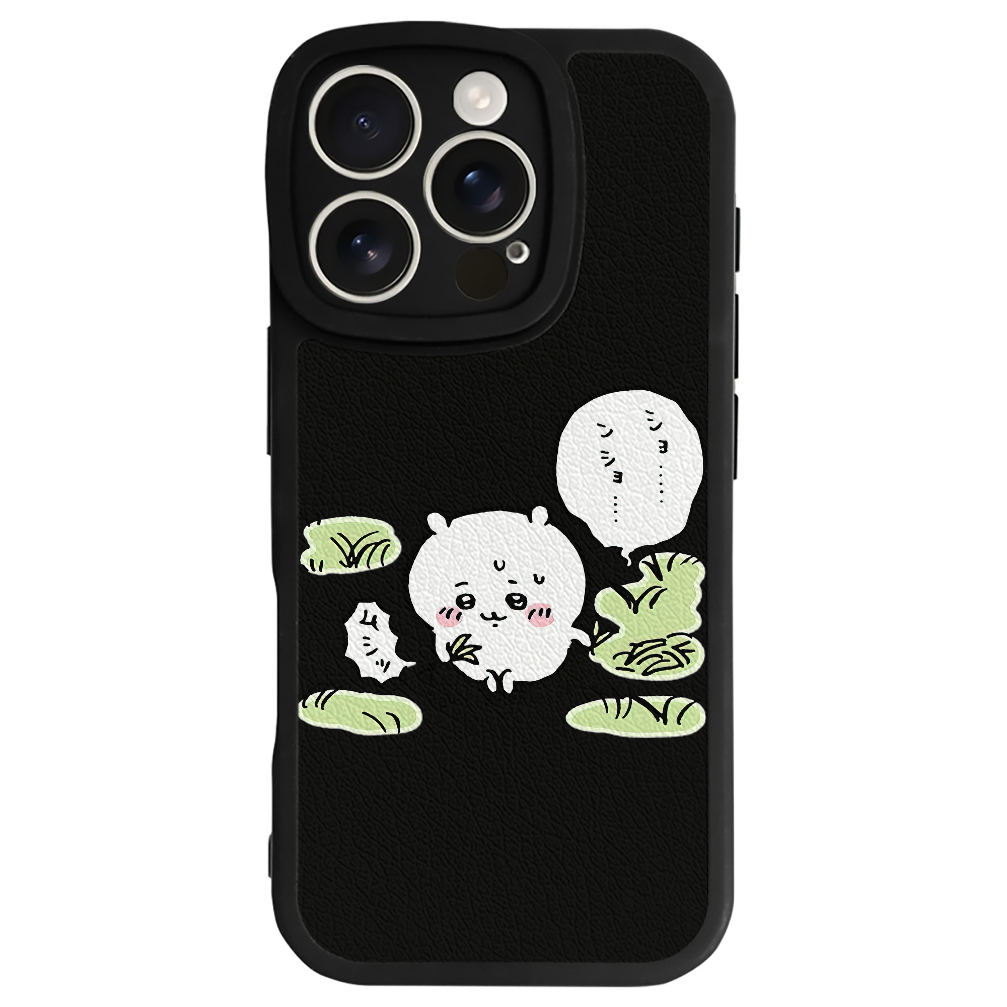 （画像用） ちいかわ ちいかわ Chii-kawa chiikawa 【iPhone 16シリーズ対応】シリコンスマホケース（レザー調） 材質：シリコン